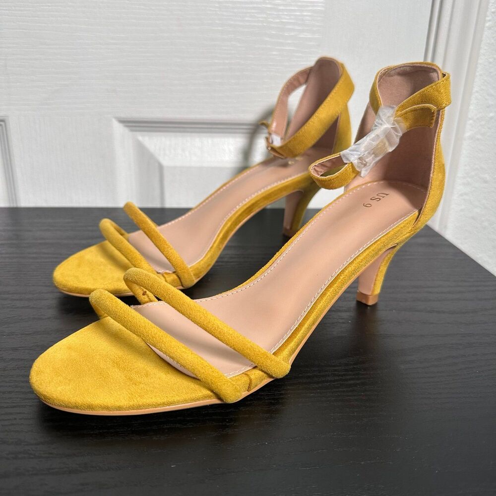 Suede Strappy‎ Heels Size 9